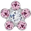 Mast Industria Italiana Fiore 6mm Rosa/punto Cristallo