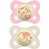 Mam Baby Mam Night Succhietto in silicone 2-6 Mesi 2 pezzi