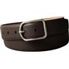 Calvin Klein Uomo Cintura Round Buckle 3,5 cm Cintura in Pelle, Marrone (Ck Dark Brown), 80 cm