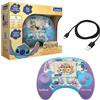 Lexibook, Disney Stitch, Power Console®, console educativa bilingue con 100 attività, INGLESE/ITALIANO, JCG100Di5