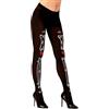 W WIDMANN MILANO Party Fashion, collant a tema Dia de los Muertos, design unico, comfort ottimale, 50 denari, versatile per Halloween, facile manutenzione, vestibilità perfetta