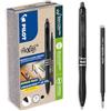 PILOT - Set di 10 FriXion Ball 07 Plus + 10 Ricariche - Penne Cancellabili - Ergonomiche e Ricaricabili - Plastica Riciclata - Nero - Punta Media