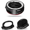 MEKE Meike MK-EFTR-C VND Drop-in filtro Adattatore per obiettivo con montaggio a fuoco automatico per Canon EF a EOSR con filtro ND variabile e filtro UV per fotocamere EOS R R5 R6 RP C70