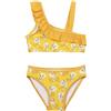 Titti Looney Tunes - Costume da bagno due pezzi bambina, Bikini, Giallo 7 Anni