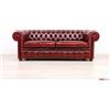 VAMA Divani Divano Chesterfield 2/3 Posti Rosso Bordeaux