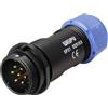 Weipu Dinamometrica Weipu connettore IP68, chiusura a vite, in line connettore - presa a 7 poli per cavo di diametro 7 - 12 mm, per fessure Massimo 2 mm², AWG14, 15 A/500 V, SP2111, P 7 II 1 N