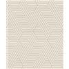 Rasch Carta da parati 312515 - Carta da parati in tessuto non tessuto chiaro in bianco crema con motivo geometrico a linee sottili della collezione Deco Style