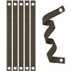 Supertool Confezione da 6 cinghie per alberi da 40 x 3,8 cm, cinghie di supporto per alberi con occhielli robusti, cintura marrone per una crescita sana delle piante, ideale per giardino, cortile e bosco