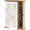 GAESHOW Cassetta Portachiavi in Legno, Porta Chiavi da Muro per Casa con 6 Ganci, 26 x 20 x 6 cm Armadio per Chiavi da Parete, Decorazione per Ingresso, Corridoio, Ufficio