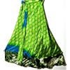 Magic Incredibile-art Vintage Silk Sari Magic Wrap Gonna Reversibile Hippie Sarong