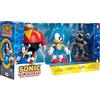 M.V.GIOCHI SRLS Sonic the Hedgehog - Set 3 Action Figure Sonic, Dr. Eggman e Mecha Sonic