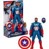 M.V.GIOCHI SRLS Marvel Avengers Captain America Coraggioso New World Flight Mode Action Figure 22 cm
