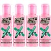 Crazy Color Set 4 Crazy Color 53, verde smeraldo, 100 ml. Prodotti per capelli