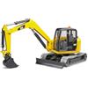bruder 02456 - miniescavatore Cat, cantiere, veicolo da costruzione, terna, bworld, giocattoli