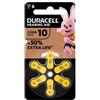 Duracell Italy Duracell Easy Tab 10 Giallo Batteria Per Apparecchio Acustico 6 Pezzi