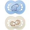 Mam Baby Original Matt Silicone 6+ Mesi - 2 pezzi