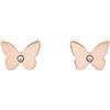 C&s Italy Lucemed Orecchino Farfalla Rosa