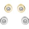 C&s Italy Lucemed Set Orecchini Bianco & Giallo