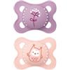 Mam Baby Original Matt Succhietti in Silicone 2-6 Mesi - 2 pezzi femmina