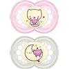 Mam Baby Night Succhietti in Silicone 6+ Mesi - 2 pezzi