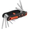QUARKZMAN 8pz Chiave Esagonale Pieghevole T9-T40 Torx Star Acciaio Cr-V Portatile Chiavi Pieghevoli Manico in Gomma per Riparazioni Domestiche Base