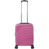 TOTTO - Valigia Trolley da cabina, Modello Bazy+, 39,5 x 54,5 x 22,5 cm, Capacità 39,8 L, Espandibile, Alta Resistenza agli Urti, Ruote 360º, Maniglia Telescopica, Cinghie Interne, Lucchetto TSA, Rosa