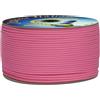 Corderie Italiane 006037125 Cordino Colorato Hobby, Rosa Flu, Diametro 2 mm, 100 mt