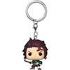 Funko Pop! Keychain: Demon Slayer - Tanjiro- Mini Figura in Vinile da Collezione Novità Portachiavi - Riempitivi per Calze - Idea Regalo - Merchandising Ufficiale - Anime Fans - Minifigure