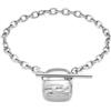 Diesel Bracciale da Uomo in Acciaio Inossidabile con Chiusura a T, Argento sonico