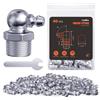 TRILINK Ingrassatori Testine M10, Ingrassatore Metrici con Angolo di 90 Gradi, Kit di Ingrassatori con Chiave - Ideale per Veicoli Automobilistici, Agricoli e Macchinari Industriali (40 Pezzi)