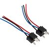 Mavaol Confezione da 3 connettori per fari H4 HB2 9003, presa maschio a 3 pin, rame ABS ad alta temperatura per rimorchio automobilistico, moto, barca, 12 V 24 V
