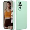 ISOI - Cover per Honor 200 Pro, Custodia Morbida in Silicone Liquido, Protezione Completa Antiurto Ultra Sottile per il Corpo - Menta Verde
