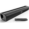 Saiyin Soundbar per TV, Soundbar da 17 Pollici per Smart TV e Home Cinema con Bluetooth 5.3/Ottica/AUX, Ideale per PC, Giochi e Proiettori, Montabile a Parete e Design Ultra Compatto
