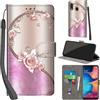 PHINIENLAND Cover per Samsung Galaxy A20e / A10e Case PU Pelle Custodia [Kickstand] [Chiusura magnetica] [Slot per Schede], Portafoglio Flip Custodia per Samsung A20e,Rosa