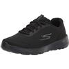 Skechers Womens Go Walk Joy - Ecstatic Sneaker, Black, 6 Wide US