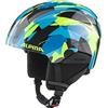 ALPINA Unisex - Bambini, PIZI Casco da sci, neon-blue green gloss, 51-55 cm