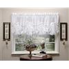 Today's Curtain, Vineyard 3-D Appliqué, inserto ventilatore, bianco, 76,2 cm di larghezza x 101,6 cm di lunghezza
