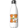 CYPBRANDS Snoopy - Bottiglia d'acqua in acciaio inox, chiusura ermetica, con motivo lettera H multicolore, 550 ml, colore: bianco, prodotto ufficiale