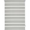 GARDINIA EASYFIX Tenda a rullo doppia con guida di montaggio, Tenda a rullo doppia, Tenda a rullo a estrazione laterale, Strisce trasparenti e opache, Regolazione continua, Grigio, 60 x 150 cm