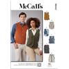 Mc Call MCCALLS Gilet imbottito unisex, modello M8442A, taglia XS-S-M-L-XL, multicolore