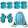 DKDDSSS 8 Pcs Knee Pads for Kids, Kids Knee Pads Elbow Pads Wrist Guards Set, Kids Protective Gear Set, for Girls Boys Roller Skates, Skateboard, Bike, Cycling Age 3-10 Years