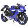 Risopen 1/12 1000R Moto Modello Giocattolo Mini Metallo Diecast Blu - Sport Moto da Corsa Collezione Regalo per Bambino Ragazzo (YZF-R1)
