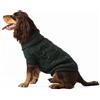HUGO & HUDSON x HACKETT Maglione per cani in maglia a trecce, caldo maglione a collo alto lavorato a maglia, Verde, XS