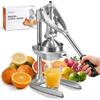 Sopito Spremi Melograno Manuale, Spremiagrumi Manuale Acciaio Inox, Spremiagrumi a Leva per Arance, Limoni, Melograno, Pompelmi, Argento