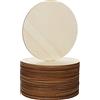 SENENQU Shanq, dischi in legno grezzo da 15 cm, in legno naturale, per lavori fai da te, decorazioni per matrimoni, sottobicchieri, 3 mm di spessore, 50 pezzi