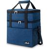 Viedouce Borsa Termica Pranzo 30L, Espandibile Borsa Frigo Isotermica per Uomo Donna, Doppi Scomparti Impermeabile Borsa Termica Grande con Tracolla & Apri Birra per Esterni/Campeggio/Viaggi