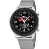 LOTUS Smartwatch Uomo Acciaio 316L - Impermeabile IP65 50021/1 - Controllo Musica, Passi e Calorie, Multisport, Frequenza Cardiaca e Pressione