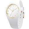 Ice-Watch - ICE glam White Gold Numbers - Orologio bianco da Donna con Cinturino in silicone - 014759 (Small)