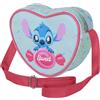 Stitch Disney Stitch - Borsa a tracolla cuore 21cm, tempo libero