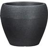 Scheurich Lineo, fioriera in plastica, granito nero, diametro 48 cm, altezza 39 cm, 50 l vol.